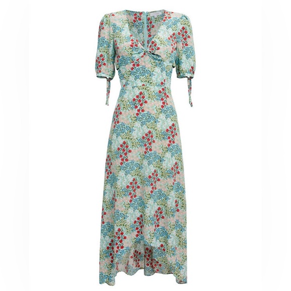 INTERMIX Dresses & Skirts - INTERMIX Nessa Silk Floral High-Low Dress size 0